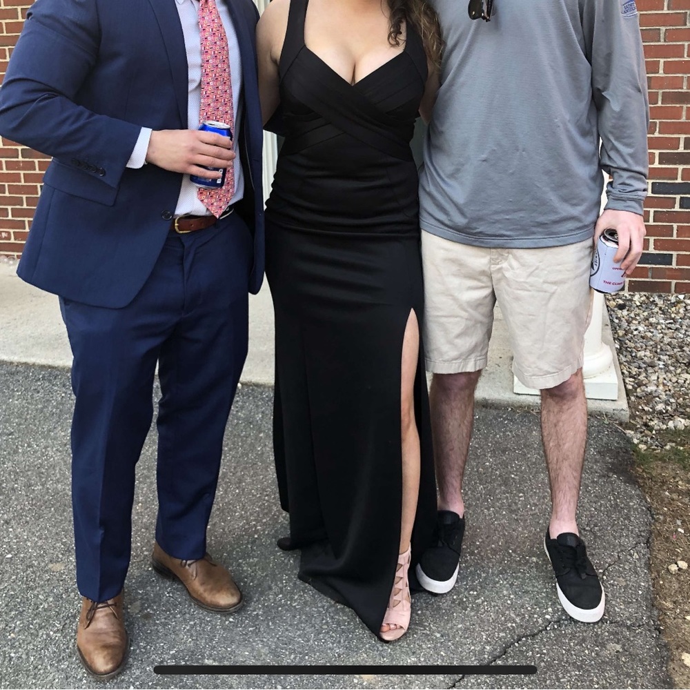 Long black dress - black tie, prom, cocktail - Picture 10 of 10